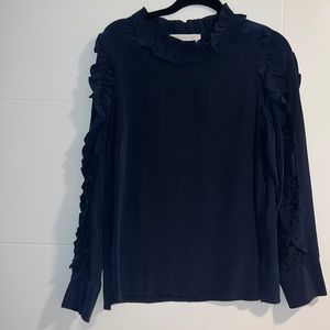 See by Chloe silk ruffled top
